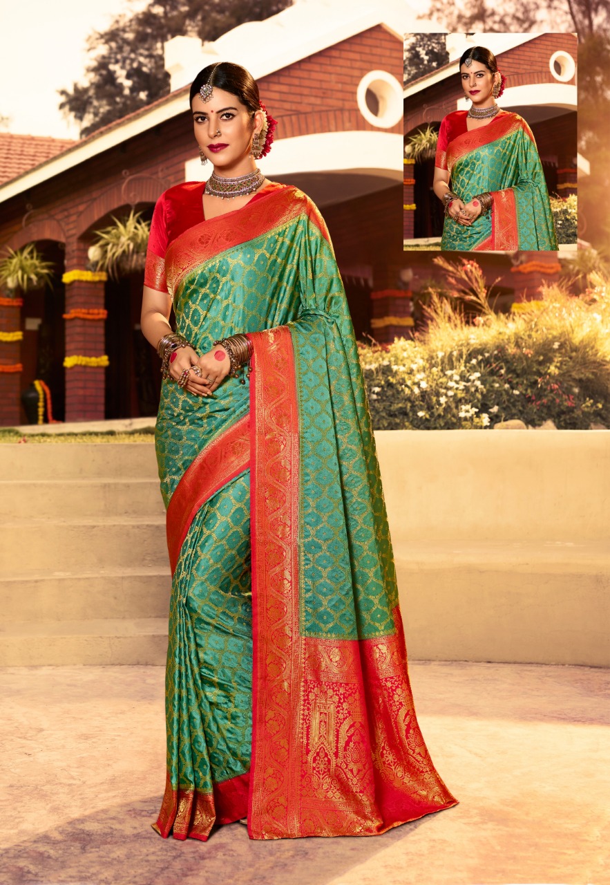 pink lotus pankh Ardhangini Vol 1 satin silk Kanjiveram innovative look saree catalog