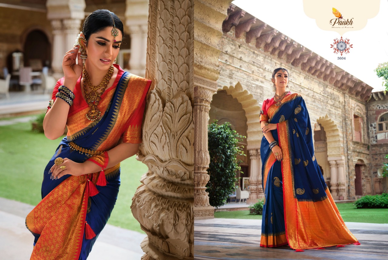 pink lotus pankh ardhangini vol 2 silk satin innovative look saree catalog