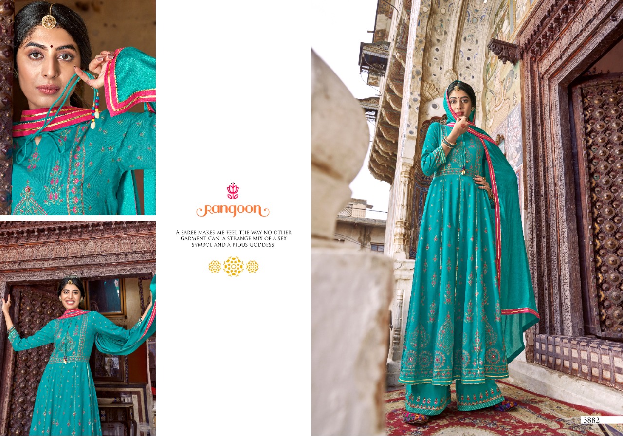 rangoon inspire vol 2 rayon new and modern style top bottom with dupatta catalog