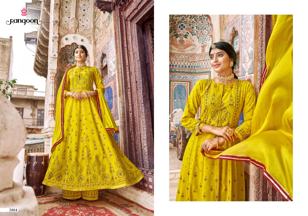 rangoon inspire vol 2 rayon new and modern style top bottom with dupatta catalog