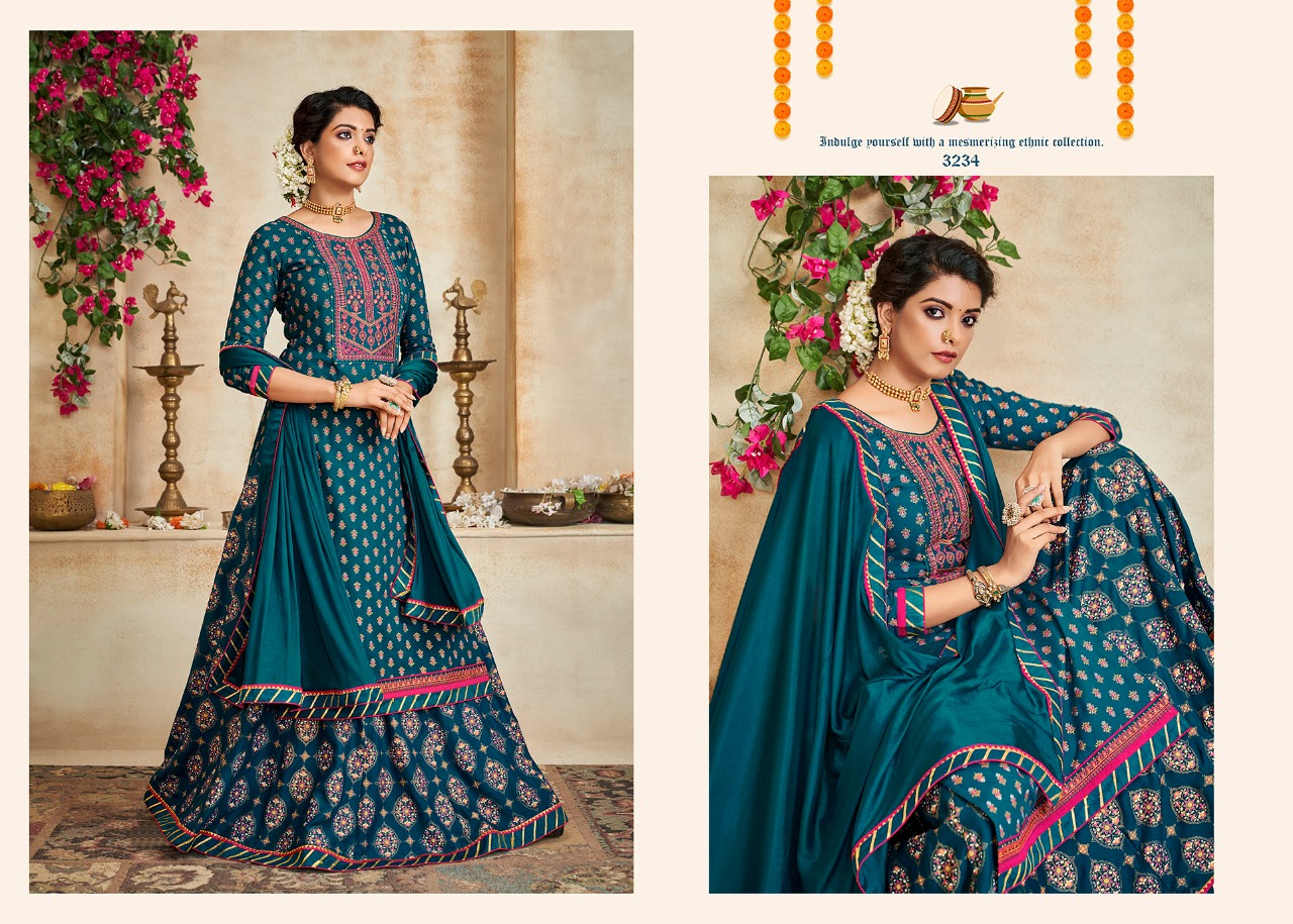 rangoon kessi natraj vol 5 rayon exclusive look top with lehngha and dupatta catalog