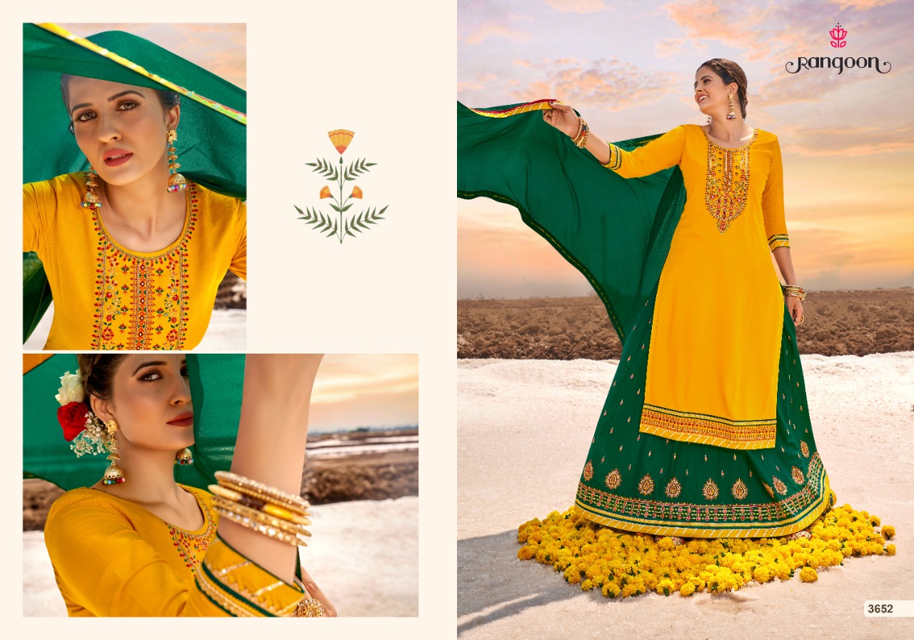 rangoon panihari vol 3 rayon innovation style top bottom with dupatta catalog