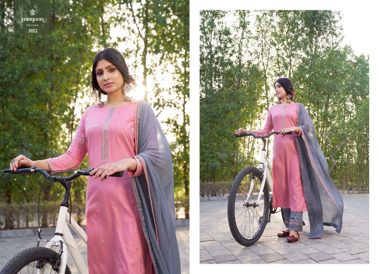 rangoon samantha lining silk classic trendy look top bottom with dupatta catalog