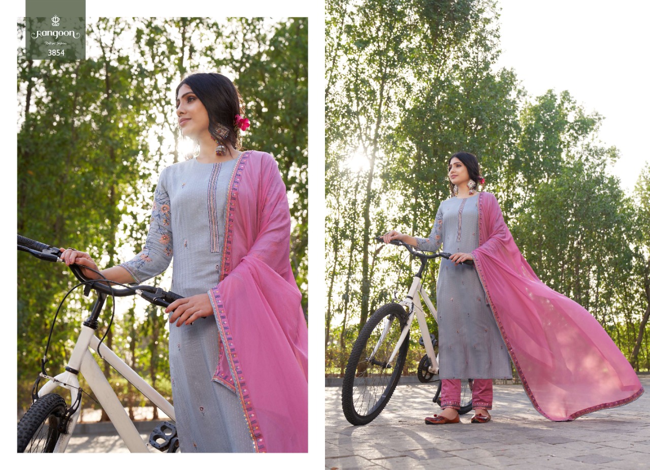 rangoon samantha lining silk classic trendy look top bottom with dupatta catalog