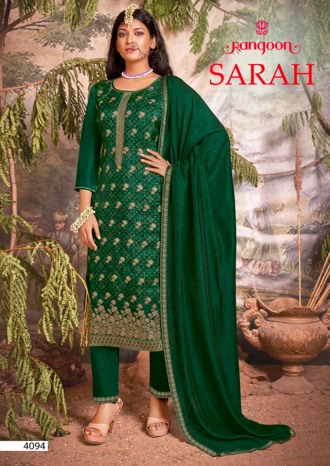 rangoon sarah dola muslin new and modern style top bottom with dupatta catalog