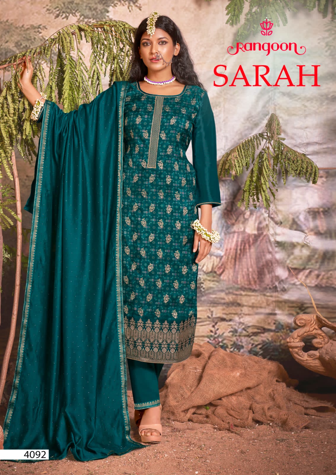 rangoon sarah dola muslin new and modern style top bottom with dupatta catalog