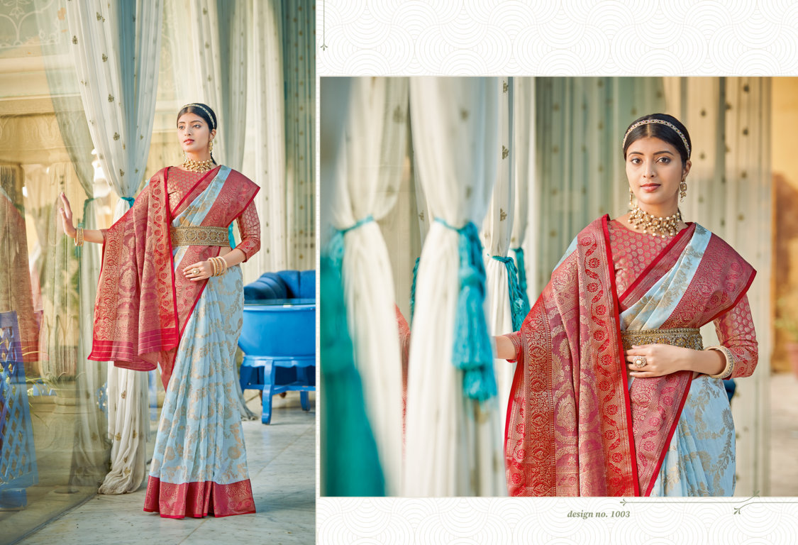 sangam print Rajsundari cotton graceful look saree catalog