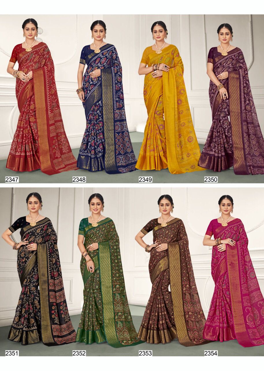 sangam print sangini vol 3 cotton decent look saree catalog