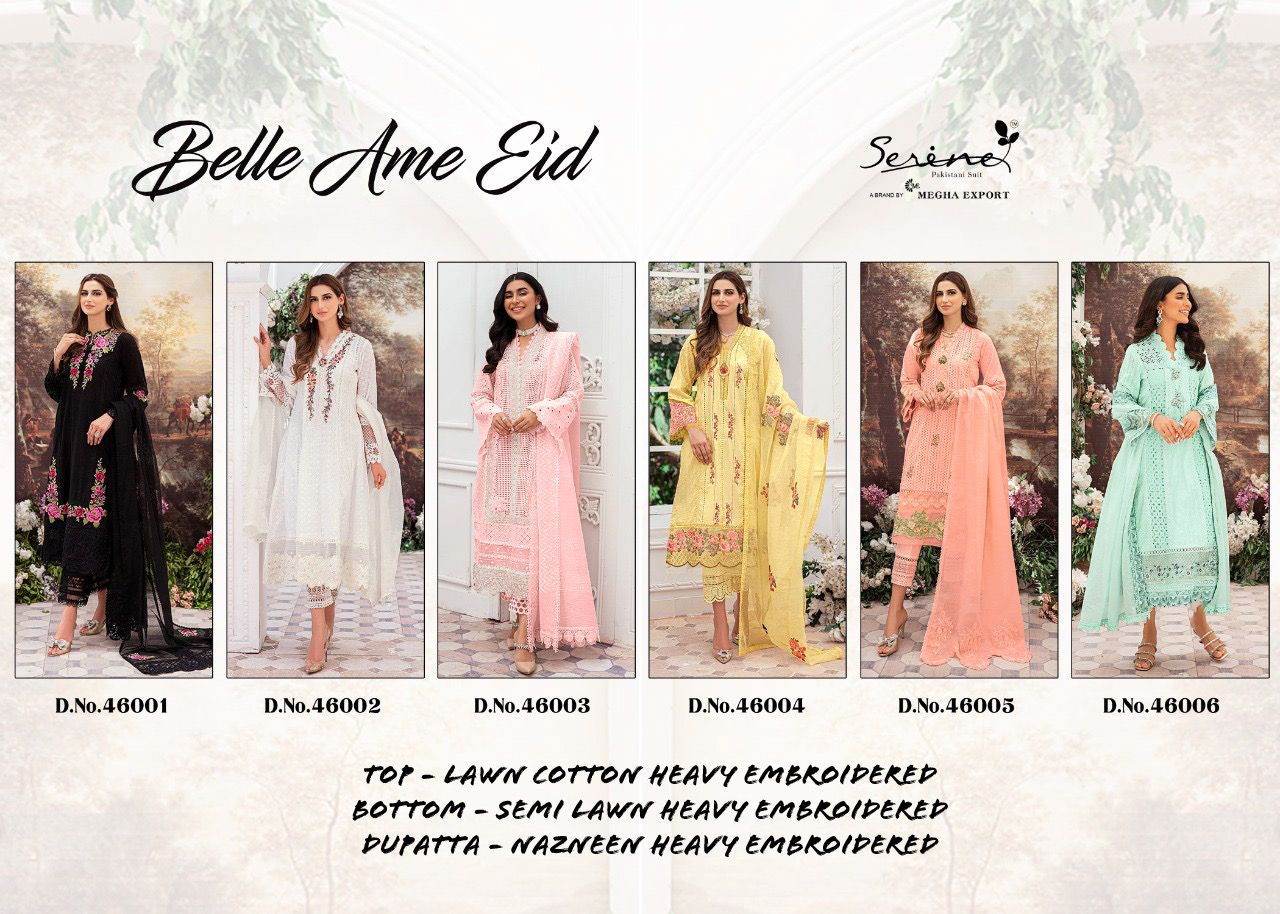 serine Megha Exports belle ame eid cotton innovative look salwar suit catalog