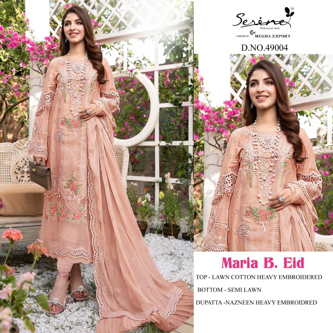 serine Megha Exports Maria b eid cotton innovative look salwar suit catalog