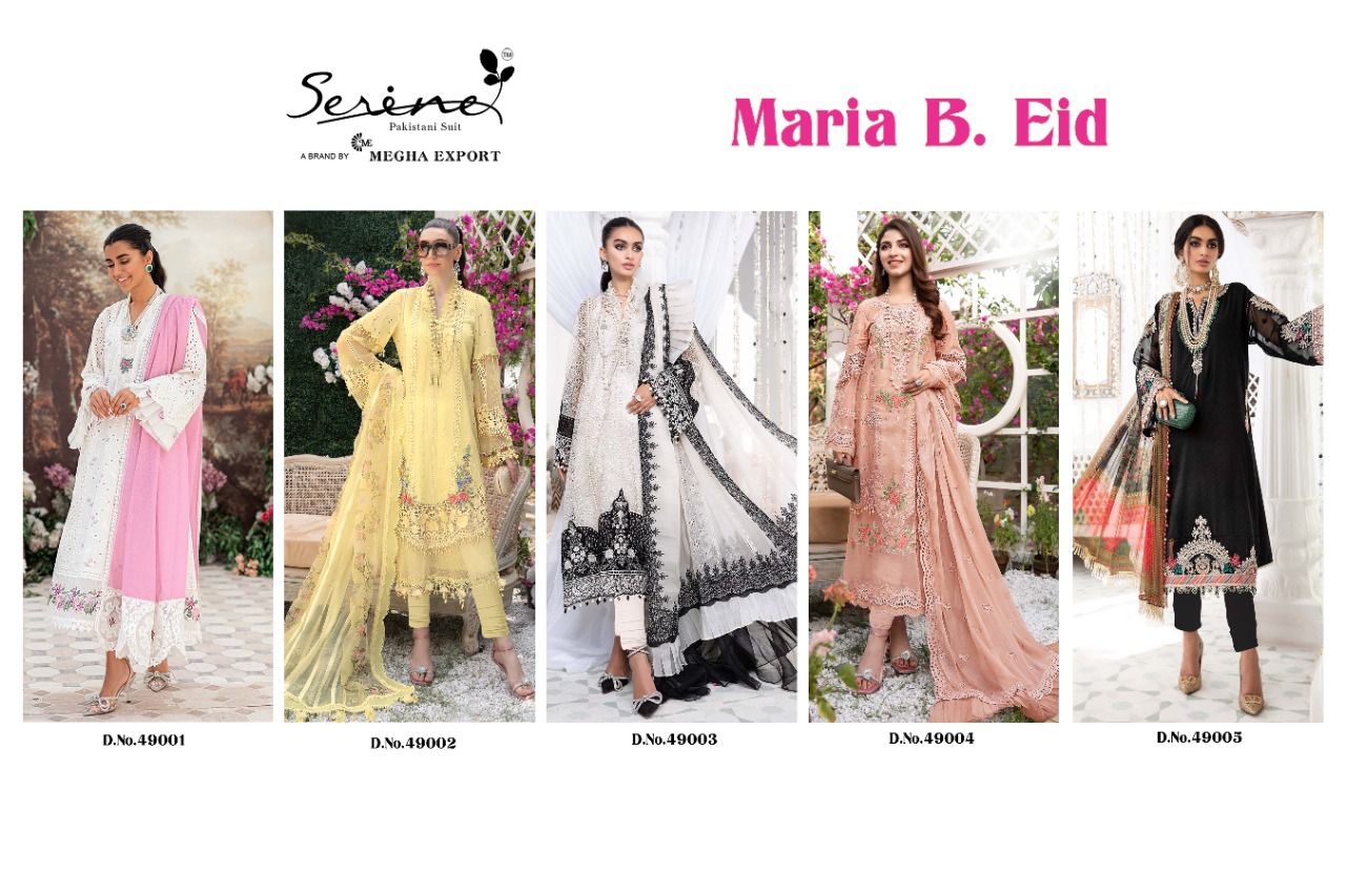 serine Megha Exports Maria b eid cotton innovative look salwar suit catalog