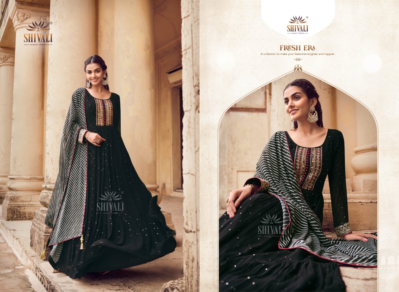 shivali raas fancy catchy look indo western catalog