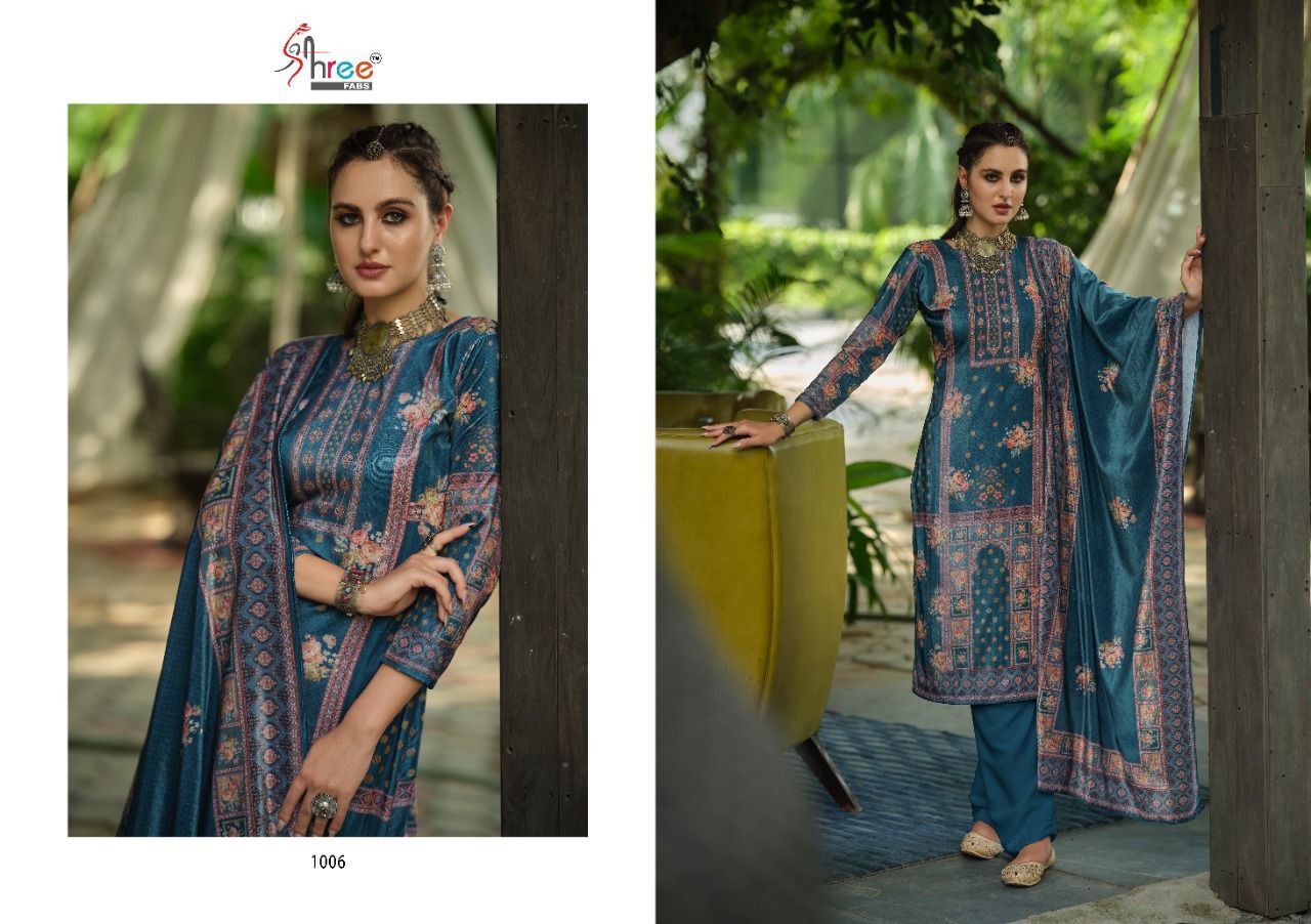 shree fab kasmira velvat gorgeous look salwar suit catalog