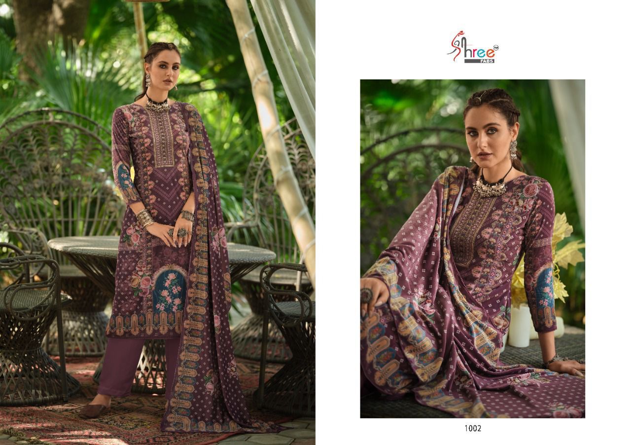 shree fab kasmira velvat gorgeous look salwar suit catalog