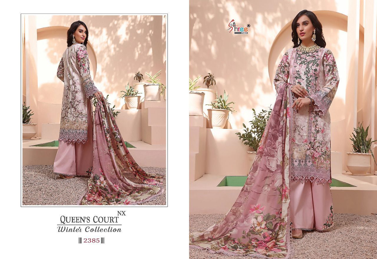 shree fab Queen court winter collection nx pashmina gorgeous look salwar suit catalog