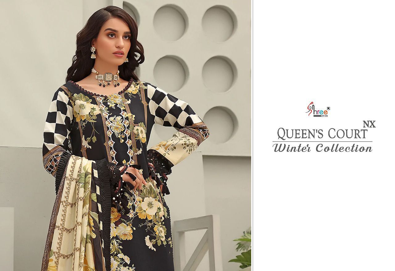 shree fab Queen court winter collection nx pashmina gorgeous look salwar suit catalog