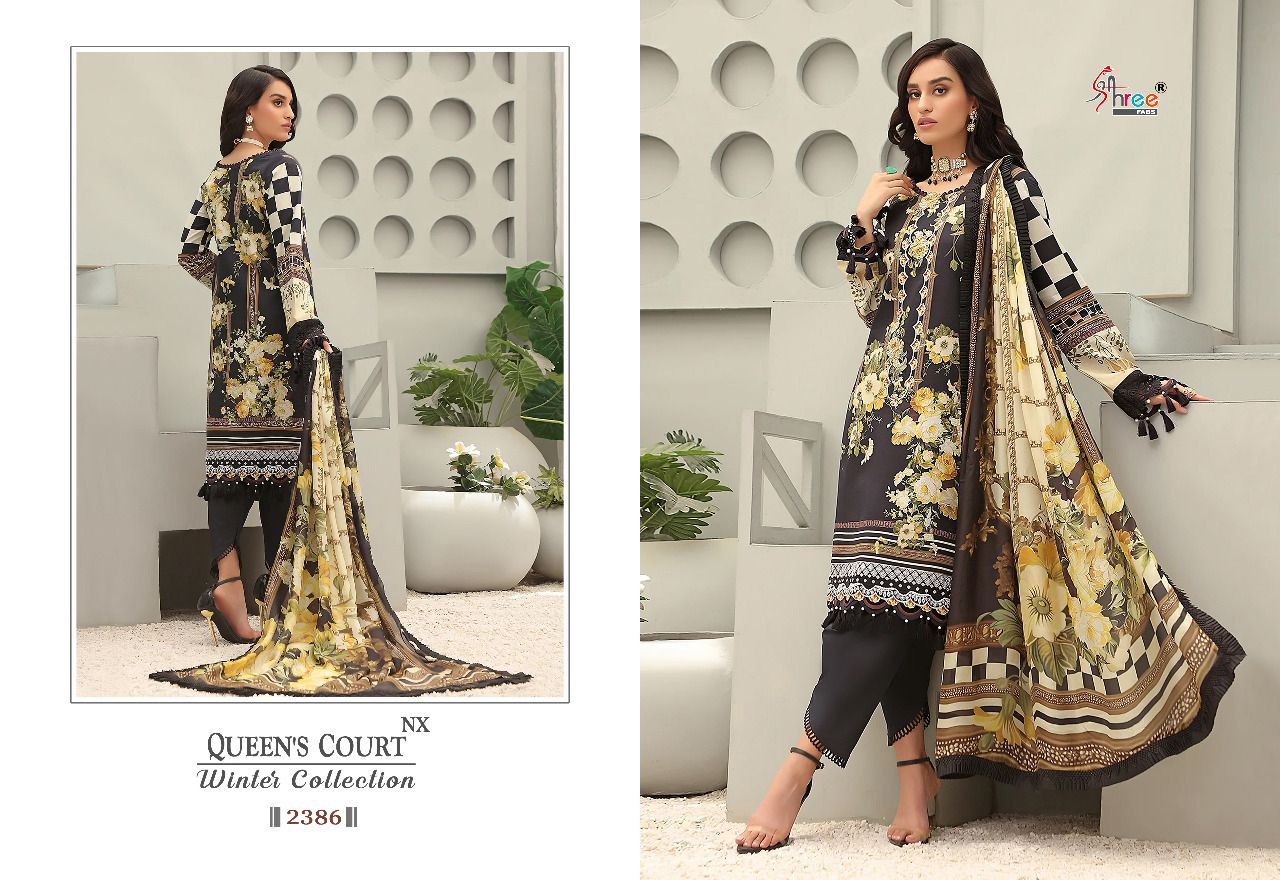 shree fab Queen court winter collection nx pashmina gorgeous look salwar suit catalog