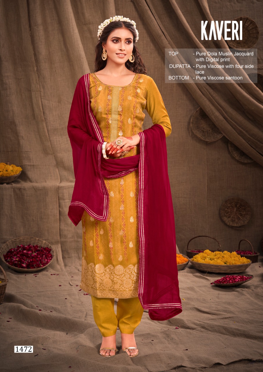 triple aaa kaveri muslin attractive look salwar suit catalog