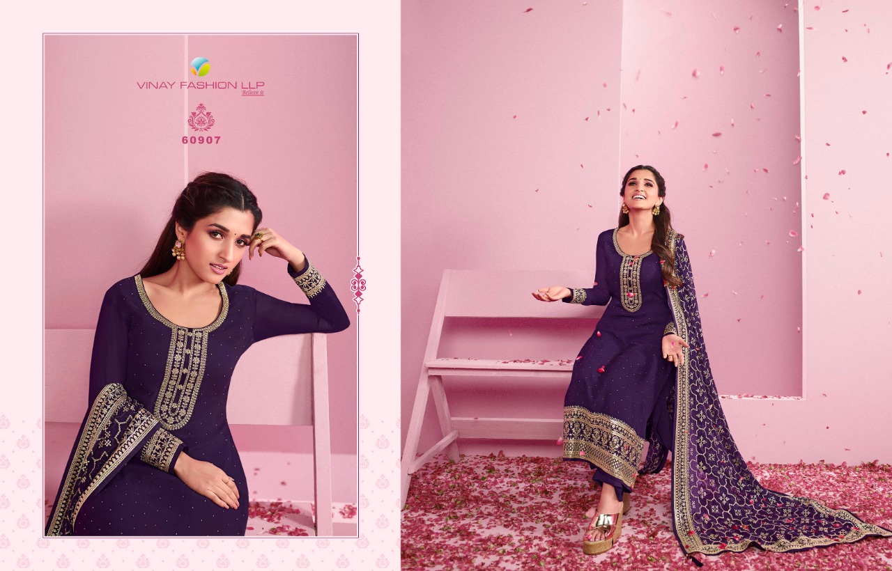 vinay fashion kaseesh nilofar 2  georgette exclusive print salwar suit catalog