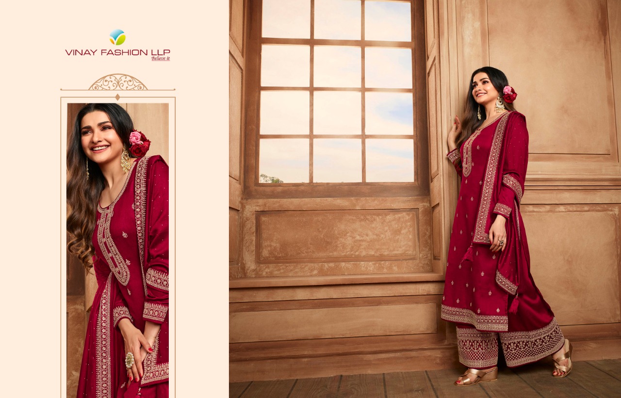 vinay fashion kaseesh shaheen 3 georgette regal look salwar suit catalog