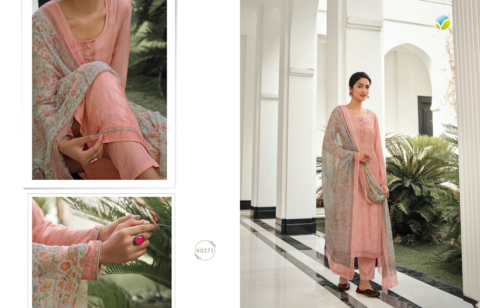 vinay fashion kervin geetanjali muslin gorgeous look salwar suit catalog