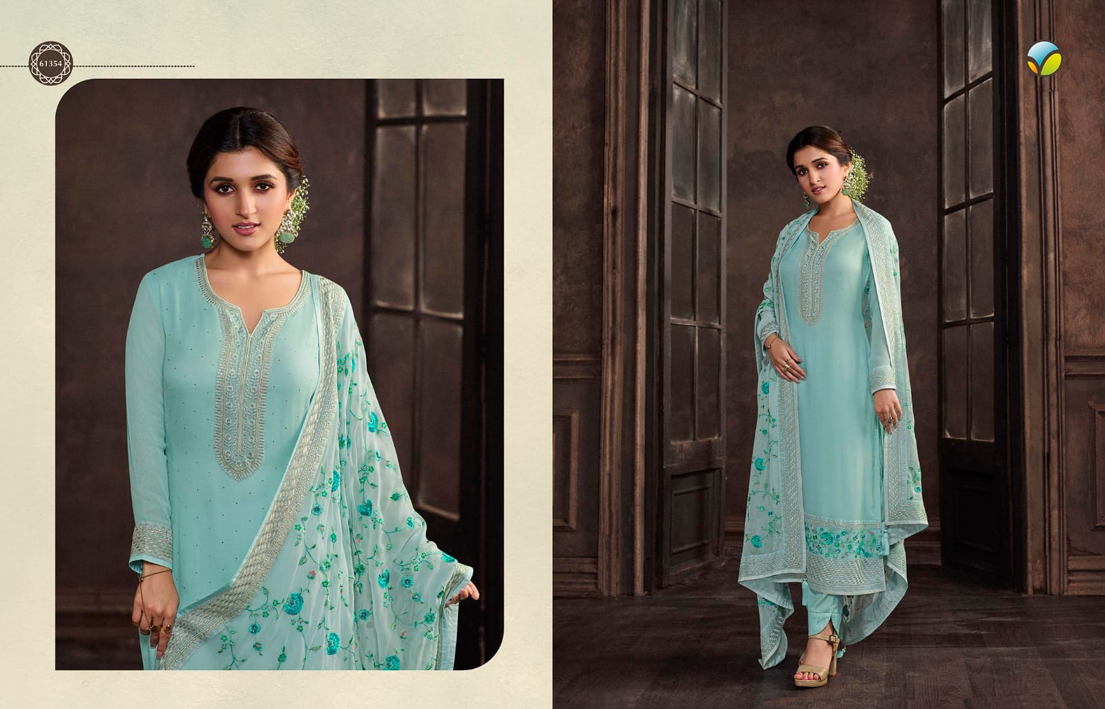 vinay fashion saachi georgette regal look salwar suit catalog