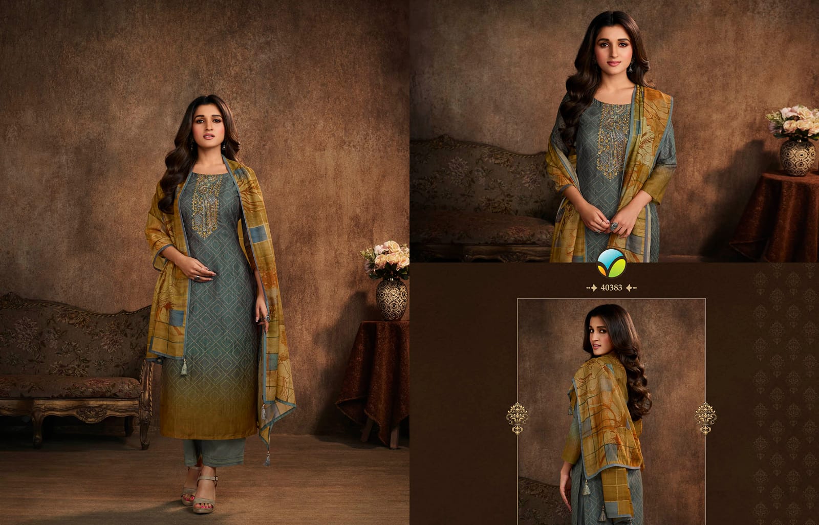 vinay fashion Tumbaa glorious machlin gorgeous look top bottom with dupatta catalog