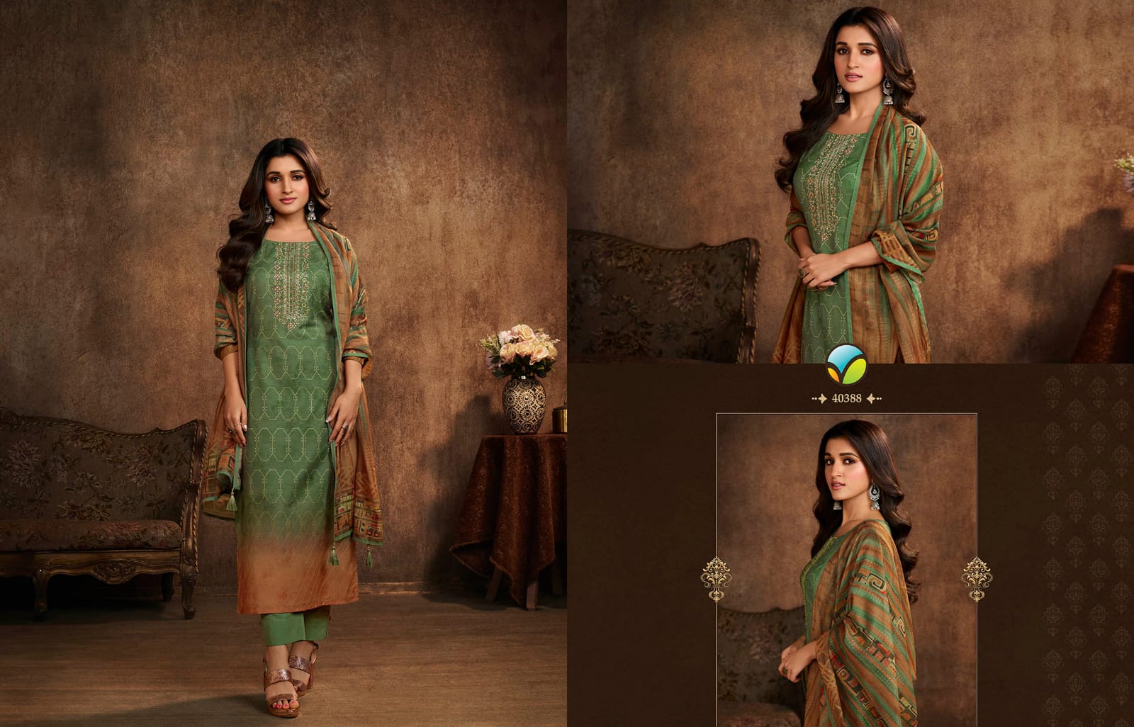 vinay fashion Tumbaa glorious machlin gorgeous look top bottom with dupatta catalog