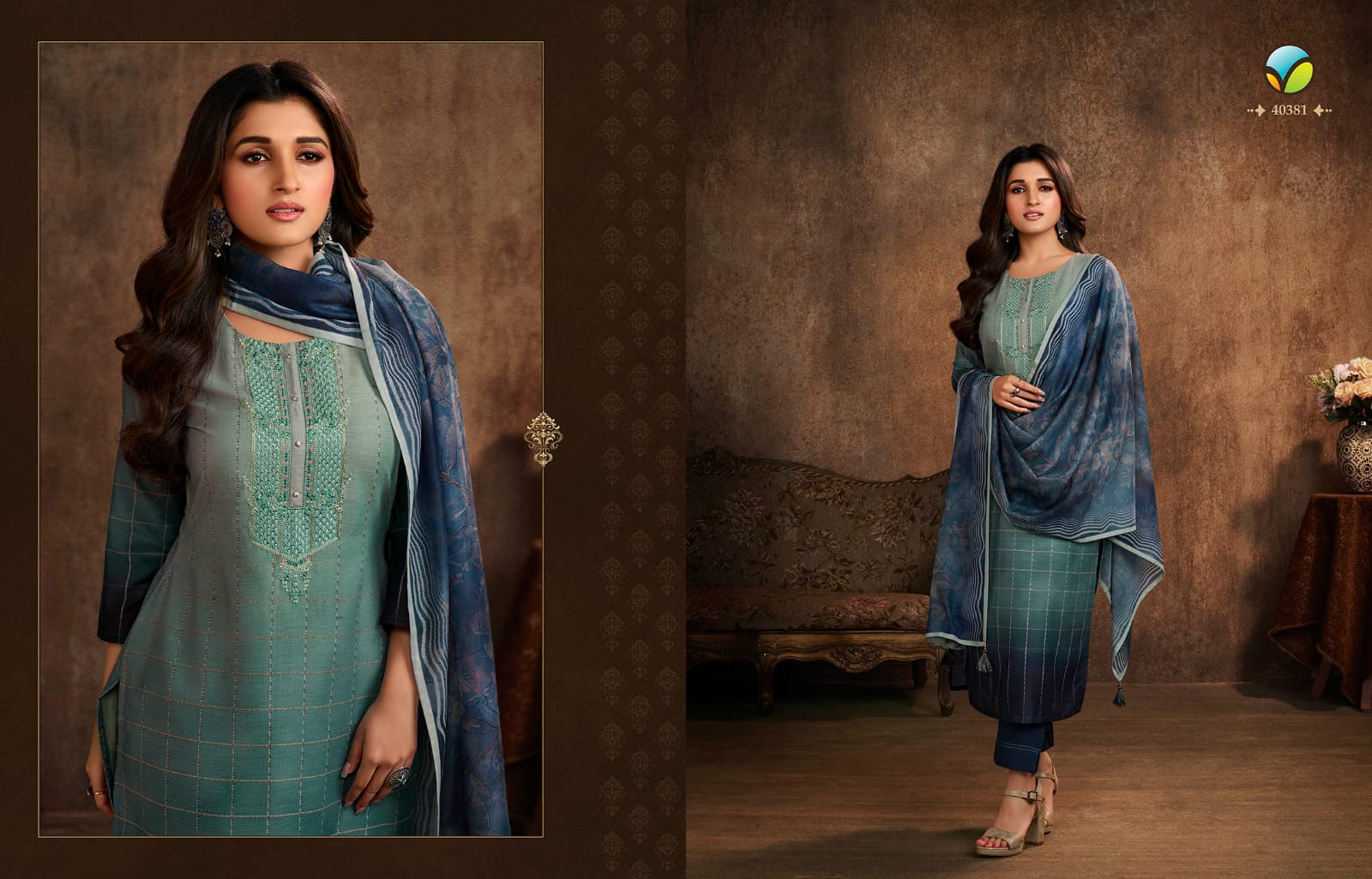 vinay fashion Tumbaa glorious machlin gorgeous look top bottom with dupatta catalog