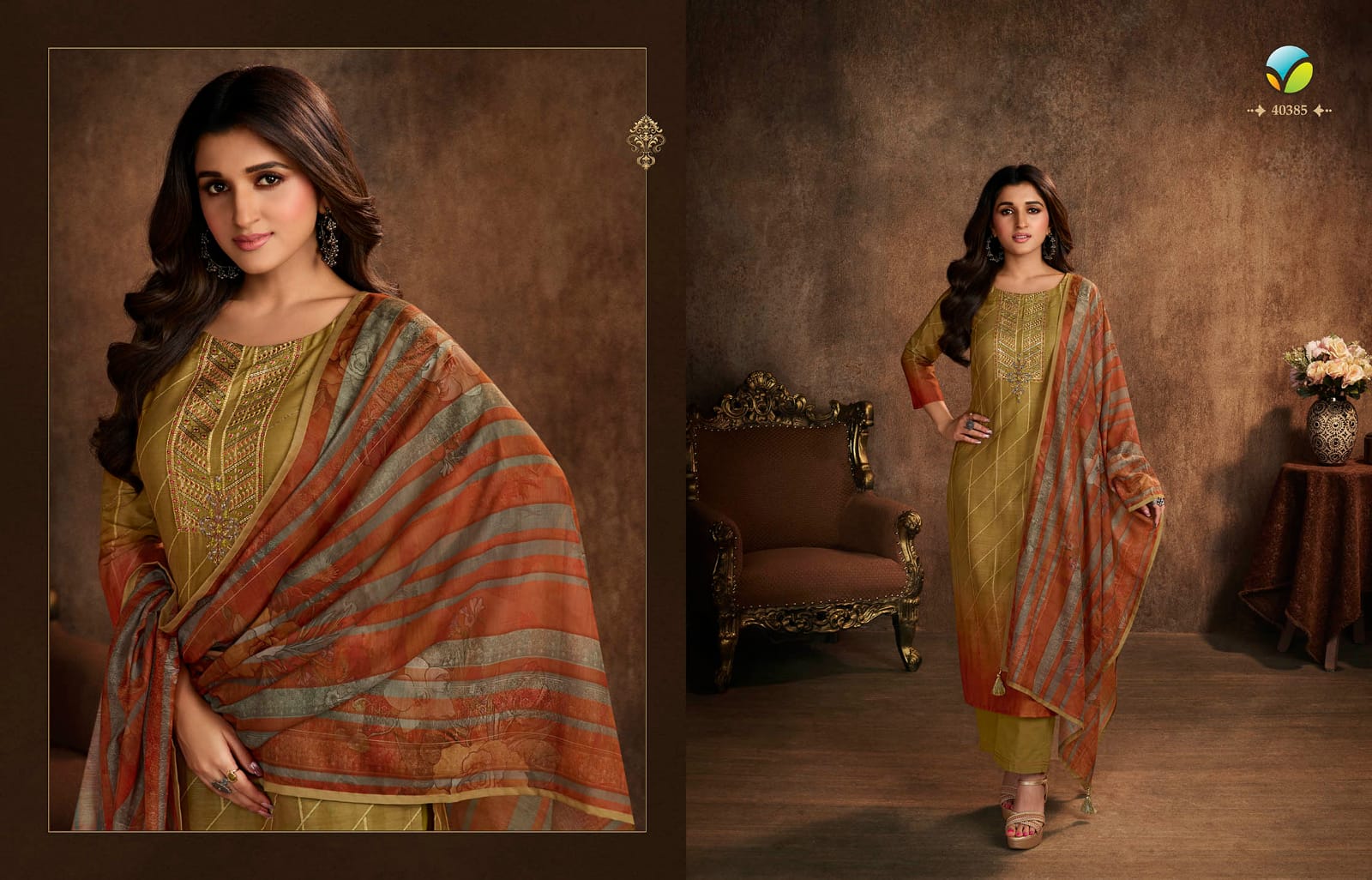 vinay fashion Tumbaa glorious machlin gorgeous look top bottom with dupatta catalog