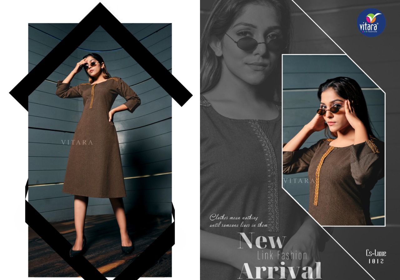 vitara fashion olivia khadi cotton innovaive style kurti catalog