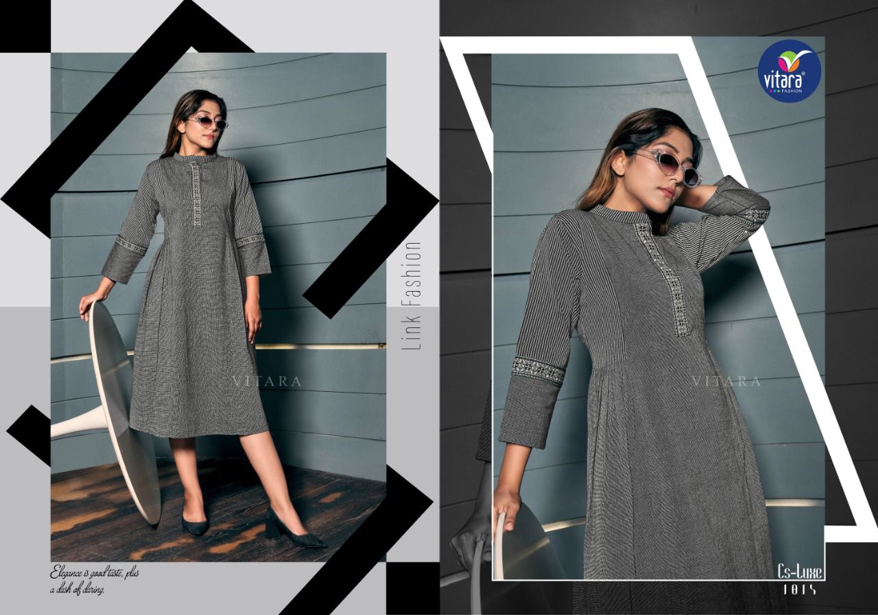 vitara fashion olivia khadi cotton innovaive style kurti catalog