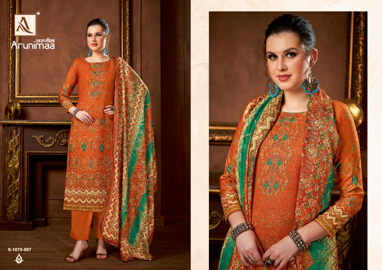 alok suit arunimaa pashmina exclusive print salwar suit catalog