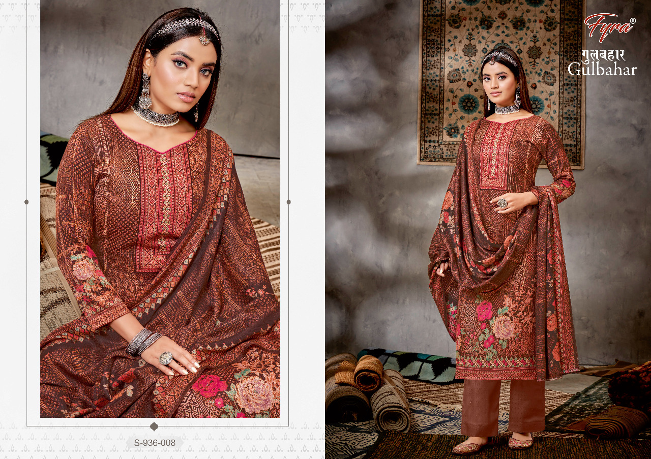 alok suit gulbahar pashmina attractive salwar suit catalog