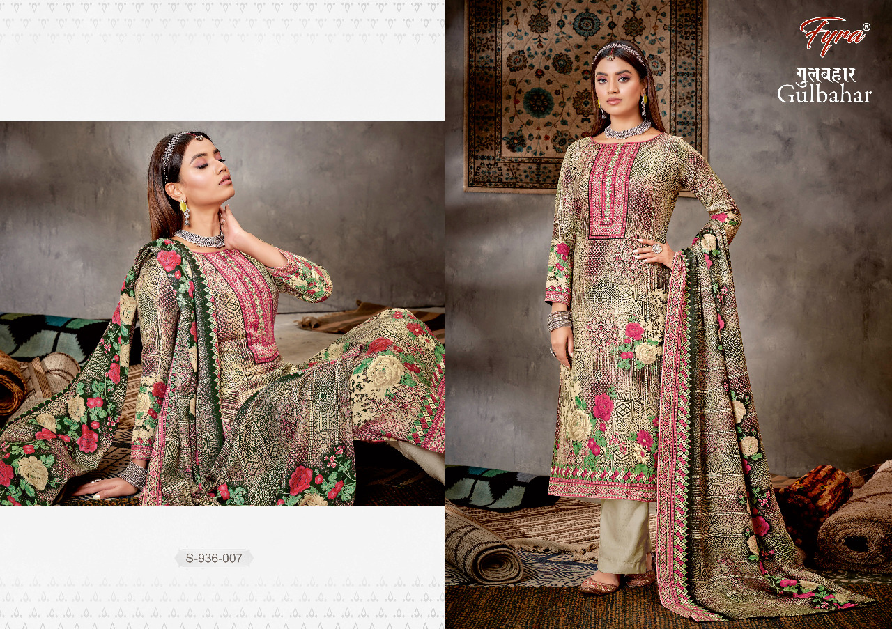 alok suit gulbahar pashmina attractive salwar suit catalog