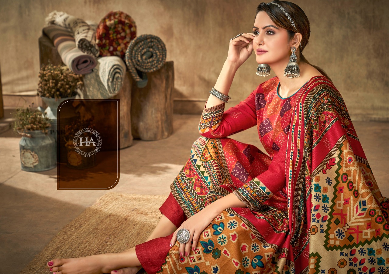 alok suit madhubani pashmina gorgeous look salwar suit catalog