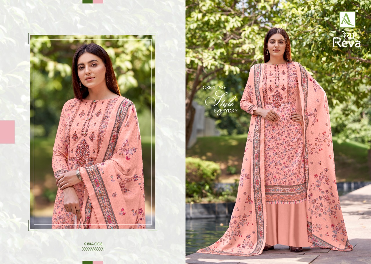 alok suit reva pashmina exclusive print salwar suit catalog