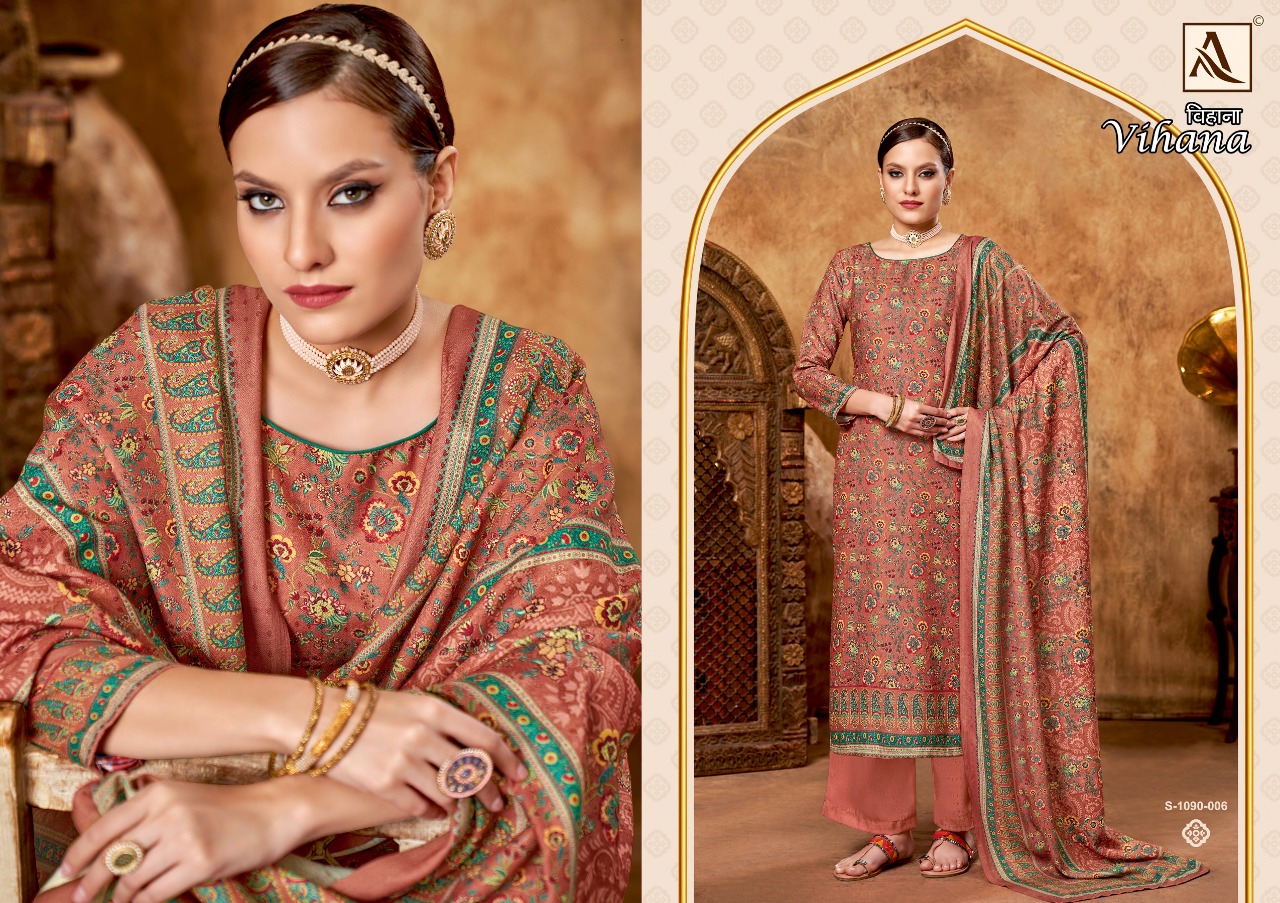 alok suit vihana pashmina elegant salwar suit catalog