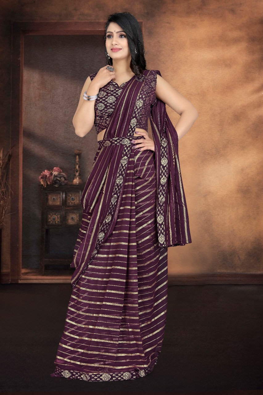 amoha trenza Design No 1016076 georgette innovative style Saree catalog