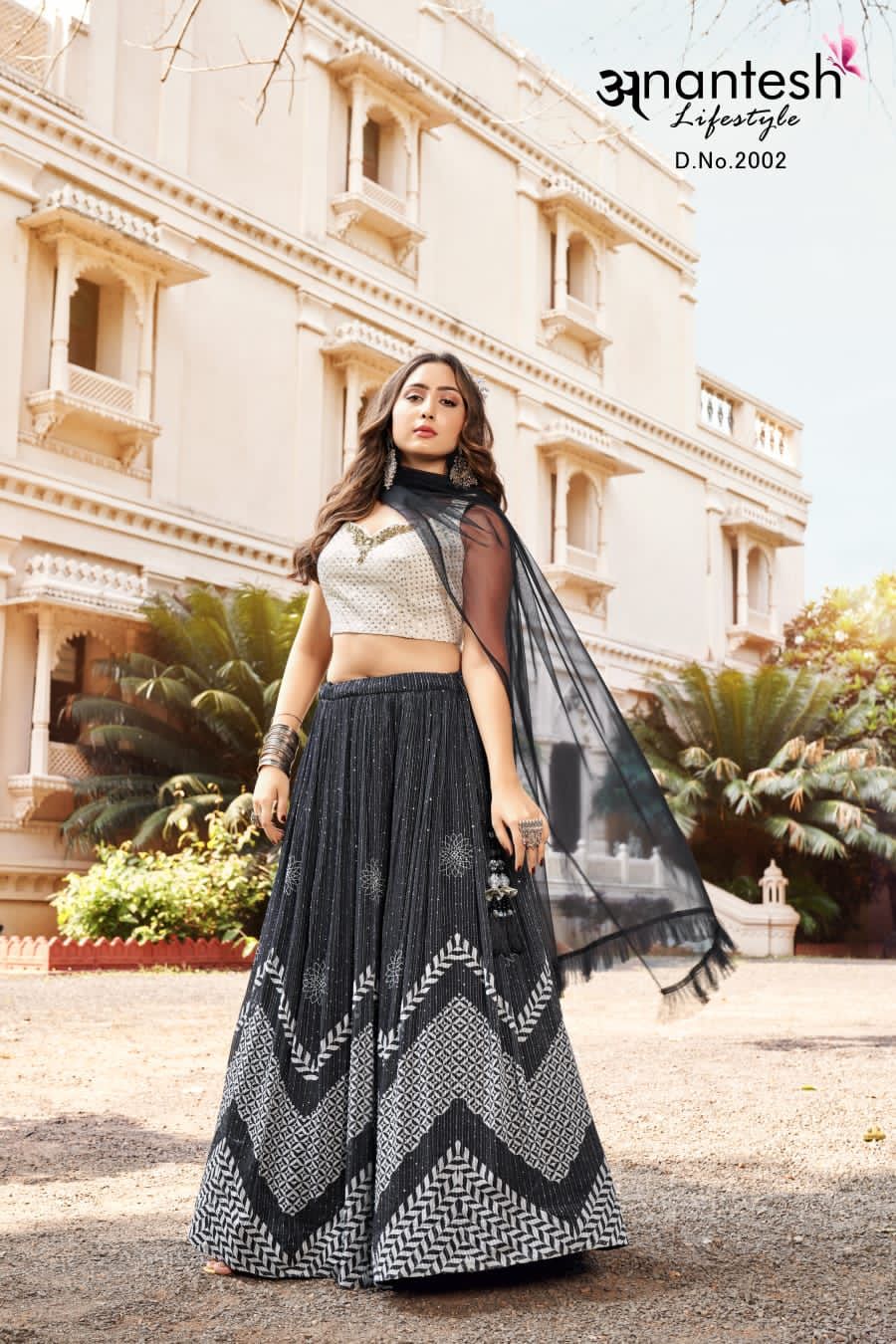 anantesh lifestyle crop top lehenga vol 1  fancy innovative look lehngha catalog