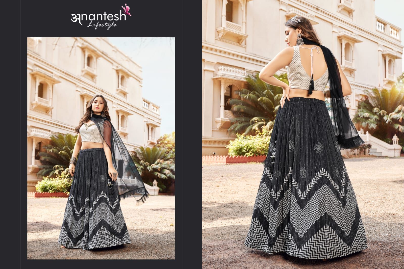 anantesh lifestyle crop top lehenga vol 1  fancy innovative look lehngha catalog