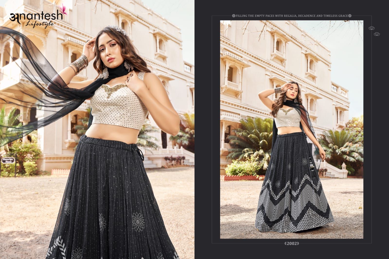 anantesh lifestyle crop top lehenga vol 1  fancy innovative look lehngha catalog