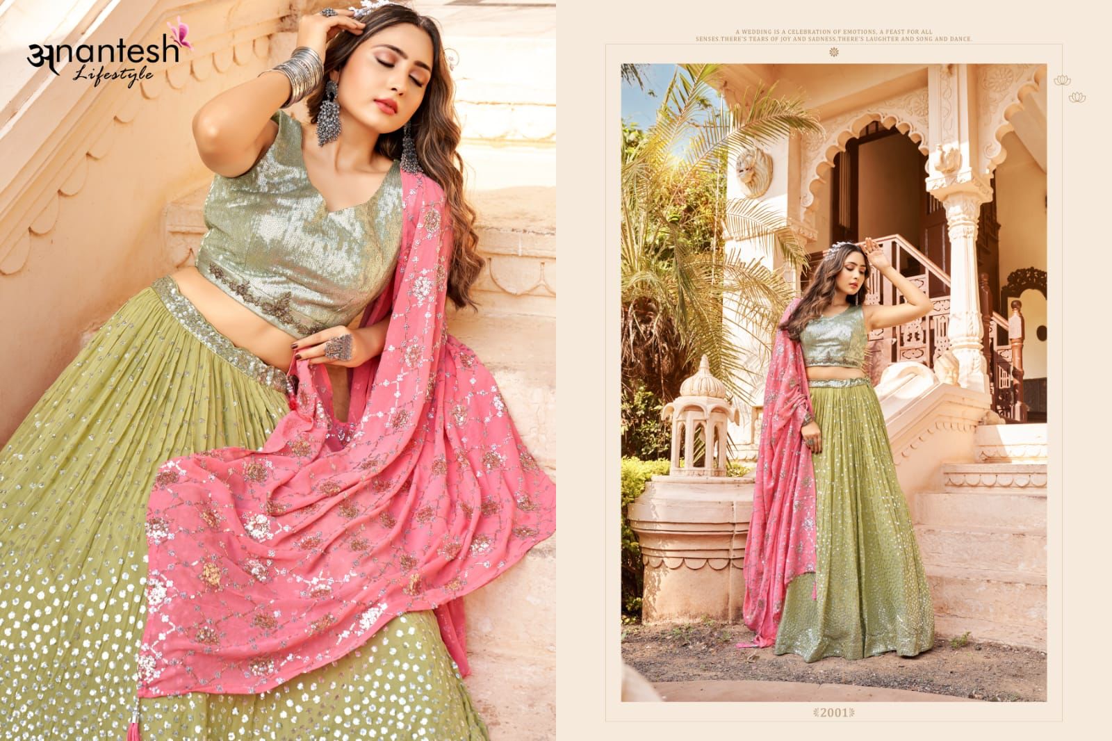 anantesh lifestyle crop top lehenga vol 1  fancy innovative look lehngha catalog