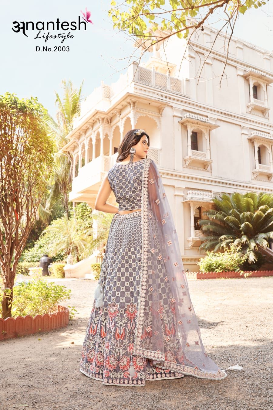 anantesh lifestyle crop top lehenga vol 2 net innovative look lehngha catalog