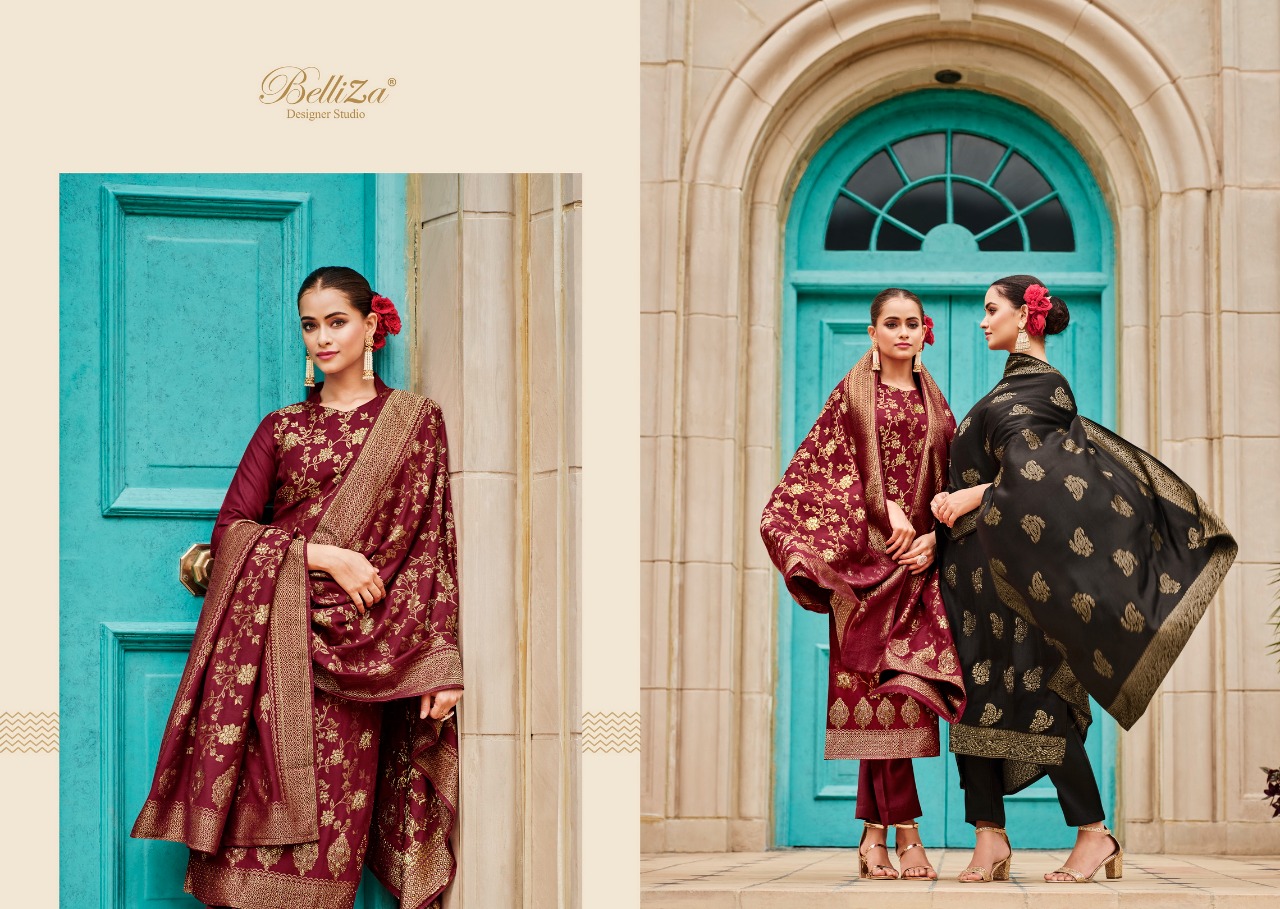 beliza designer studio gulkayra viscose innovative print salwar suit catalog