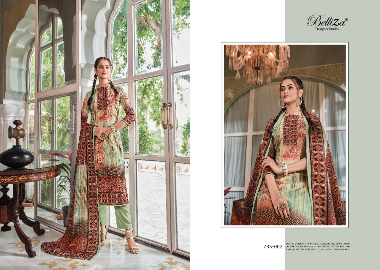 belliza designer studio nisarg psahmina exclusive print salwar suit catalog