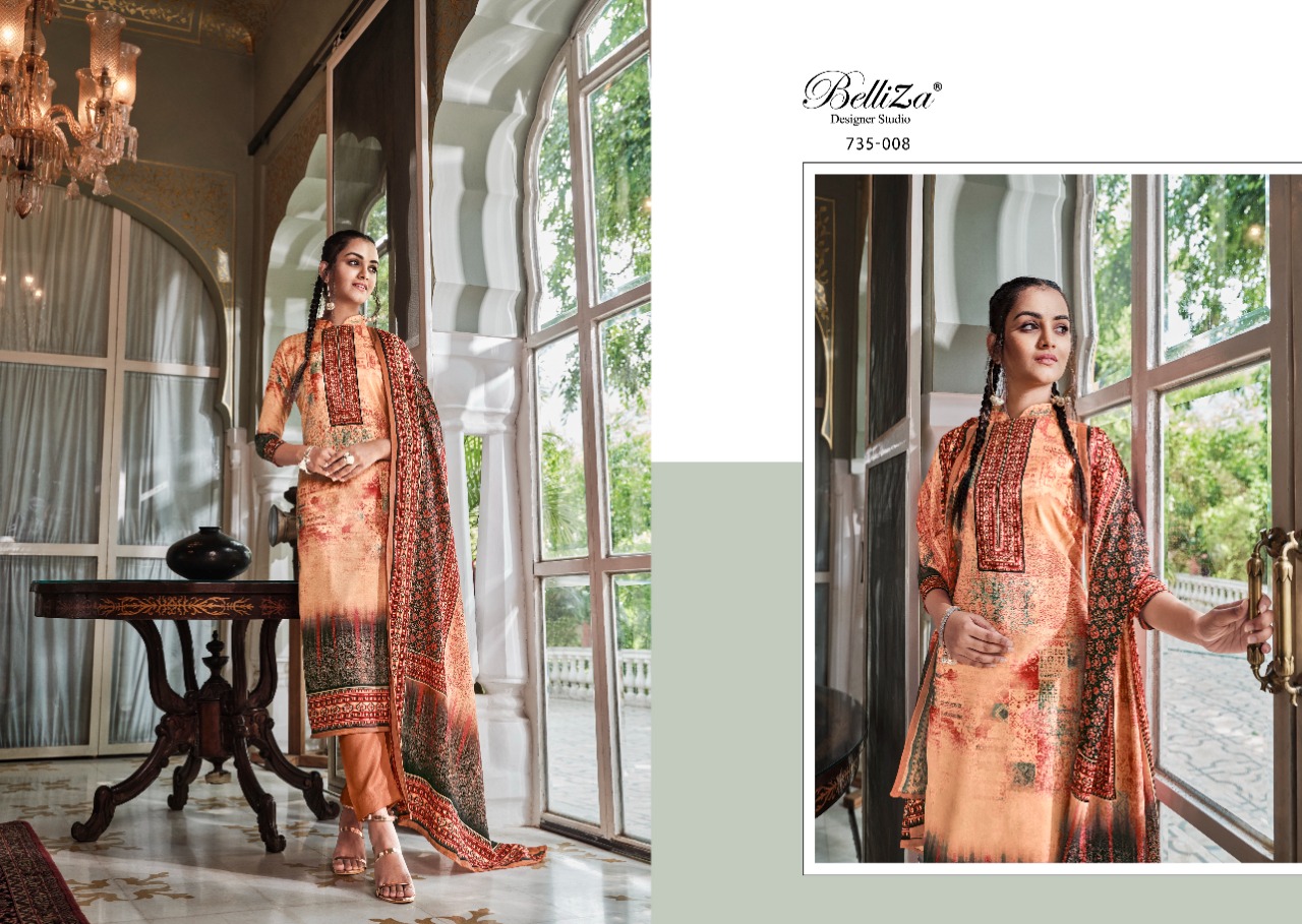 belliza designer studio nisarg psahmina exclusive print salwar suit catalog