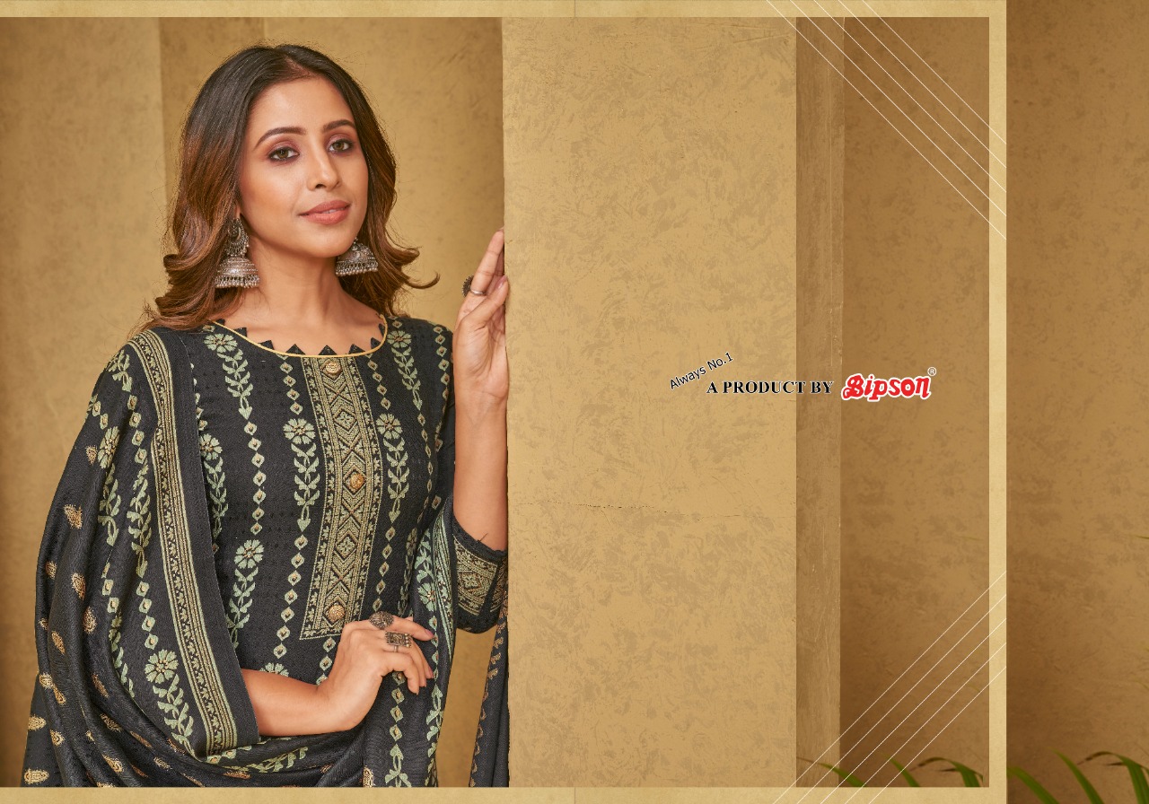 bipson gulnaar pashmina catchy look salwar suit catalog