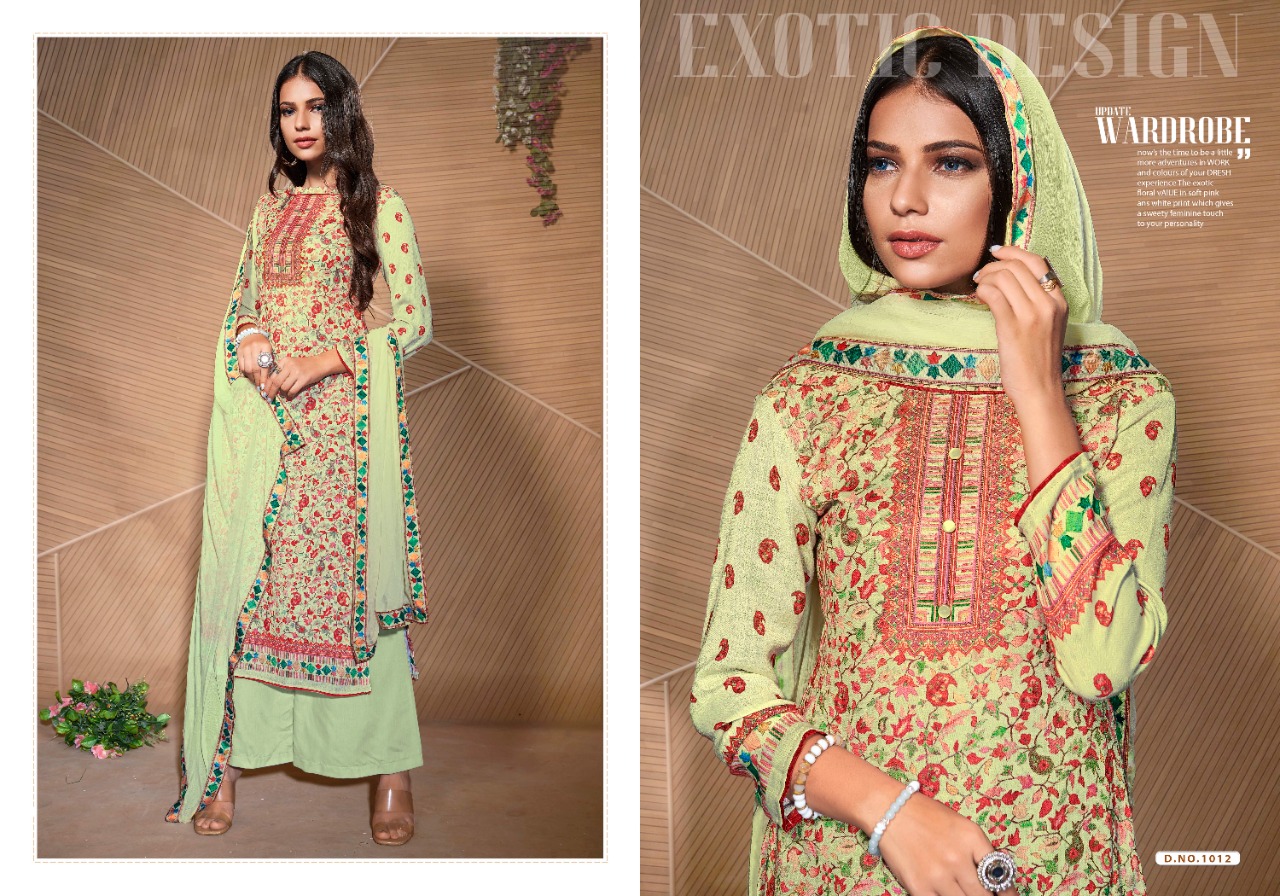 bipson kashmiri queen d no 1011 to 1014 pashmina regal look salwar suit catalog