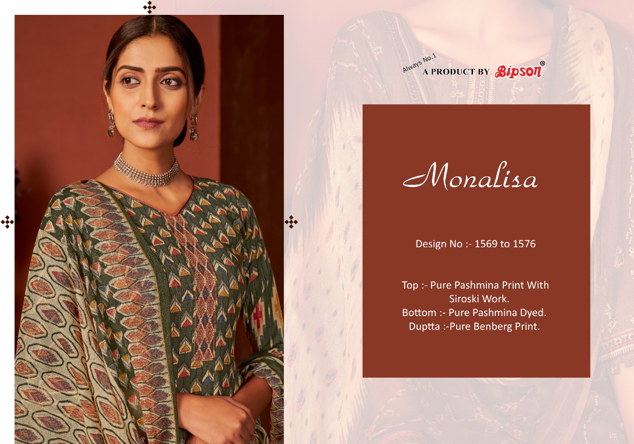 bipson monalisa pashmina regal look salwar suit catalog